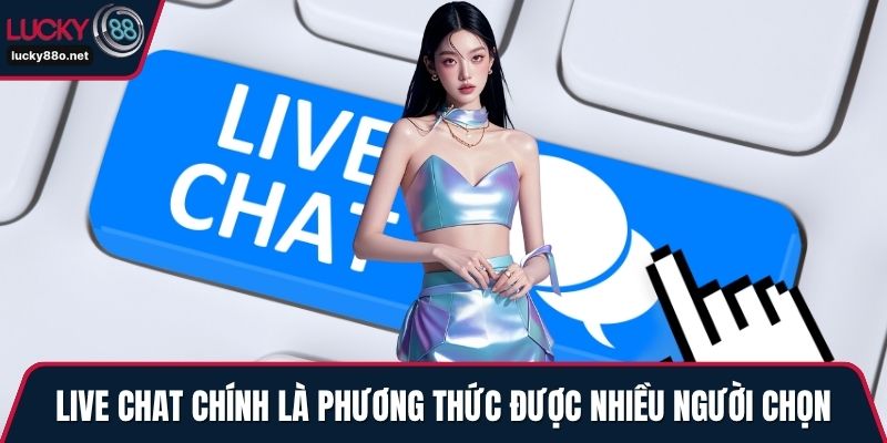 Live Chat chính là phương thức được nhiều người chọn